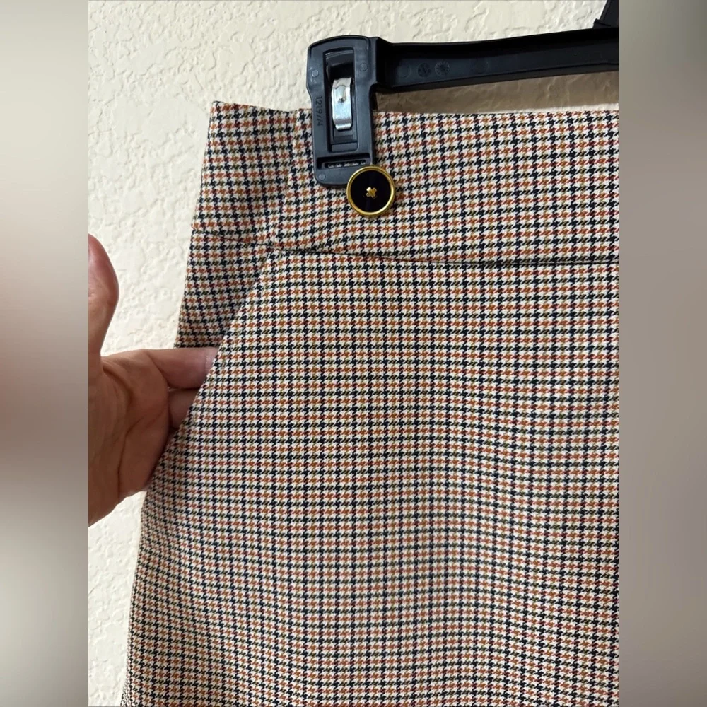 Tory Burch Plaid‎ Mini Skirt Women’s Sz 10 Houndstooth Checkered Classic Luxury